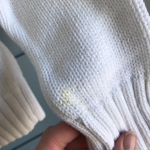 18-24mo_ GAP white button up sweater - Picture 4 of 5